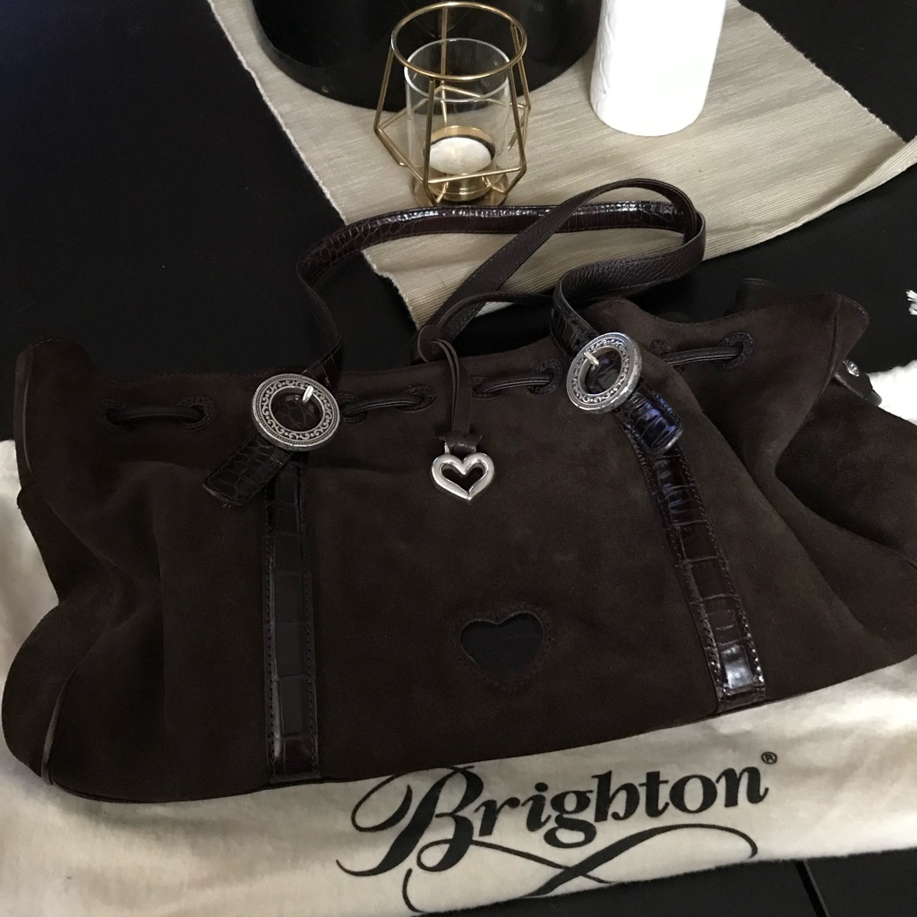 Brighton Brown Suede Bag